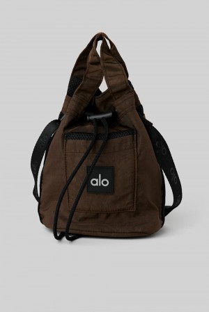 Bolsas Alo Yoga Cross Body Bucket Hombre Negras | Chile 04613-DOSU