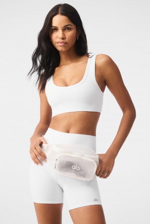 Bum Bags Alo Yoga Sheer Fanny Pack Hombre Blancas | Chile 39856-SVRJ