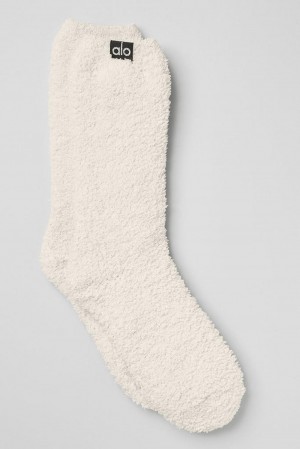 Calcetines Alo Yoga Plush Lush Hombre Ivory | Chile 60784-IUBC