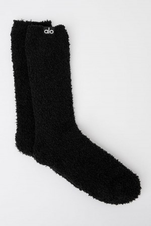 Calcetines Alo Yoga Plush Lush Hombre Negras | Chile 65137-WZTV