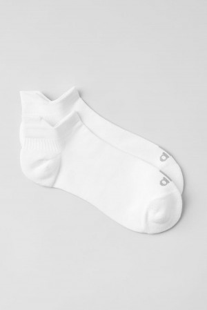Calcetines Alo Yoga Unisex Performance Tab Hombre Blancas Titanium | Chile 93754-YHRK