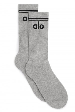 Calcetines Alo Yoga Unisex Throwback Hombre Gris Negras | Chile 28906-NIGD