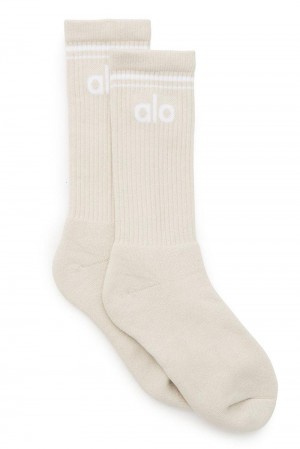 Calcetines Alo Yoga Unisex Throwback Hombre Blancas | Chile 56208-RGOD