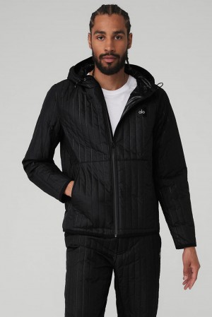 Chaquetas Alo Yoga Future Hombre Negras | Chile 91760-ZIBW