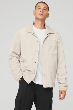 Chaquetas Alo Yoga Legend Hombre Bone | Chile 84271-DNHU