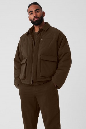 Chaquetas Alo Yoga Voyage Utility Cargo Hombre Espresso | Chile 18629-XHNP