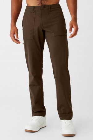 Pantalon Alo Yoga Block Hombre Espresso | Chile 73248-MRTD