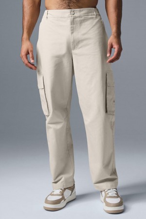 Pantalon Alo Yoga Cargo Ripstop Hombre Bone | Chile 91345-WRSY