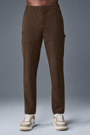 Pantalon Alo Yoga Co-Op Carpenter Track Hombre Espresso | Chile 60271-XDOG