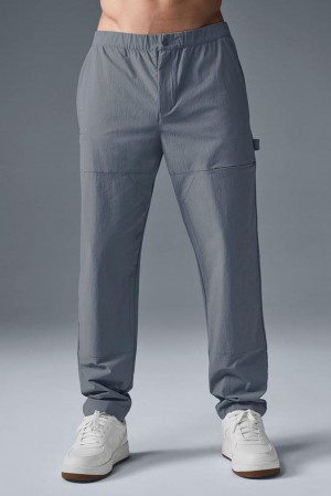 Pantalon Alo Yoga Co-Op Carpenter Track Hombre Gris | Chile 24607-OSZJ