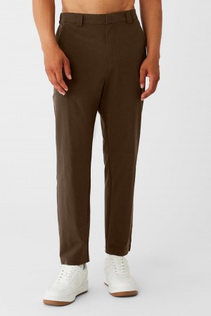 Pantalon Alo Yoga Co-Op Cropped Tech Hombre Espresso | Chile 60457-JWXC