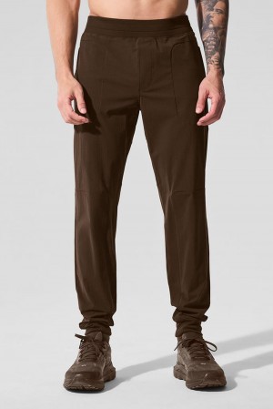 Pantalon Alo Yoga Co-Op Hombre Espresso | Chile 32167-XNKA