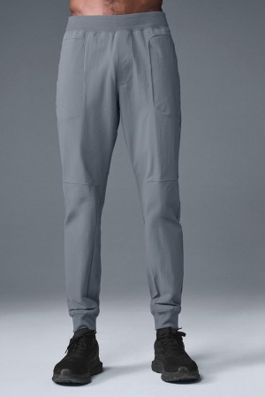 Pantalon Alo Yoga Co-Op Hombre Gris | Chile 51709-JUMZ