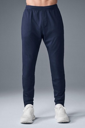 Pantalon Alo Yoga Conquer React Performance Hombre Azul Marino | Chile 76809-XGEU