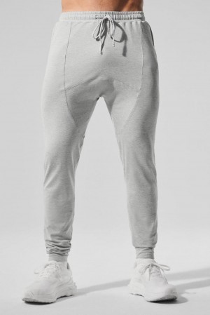 Pantalon Alo Yoga Conquer Revitalize Hombre Gris | Chile 19437-FMPC