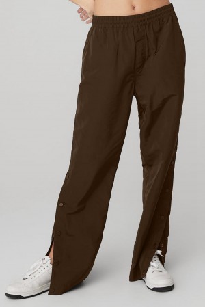 Pantalon Alo Yoga Legend Snap Mujer Espresso | Chile 73245-UFVJ