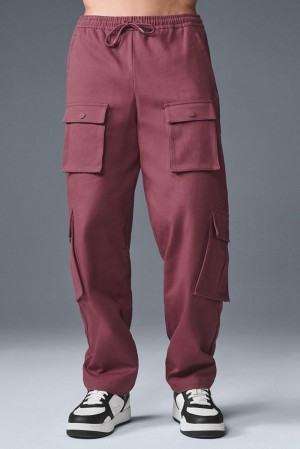 Pantalon Alo Yoga Northstar Cargo Hombre Burdeos | Chile 57412-CFMS