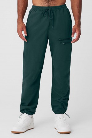 Pantalon Alo Yoga Takeaway Track Hombre Verde | Chile 87061-YWHR