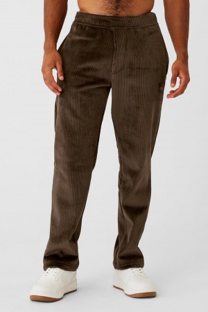 Pantalon Alo Yoga Velour Baller Hombre Espresso | Chile 02347-YSTV