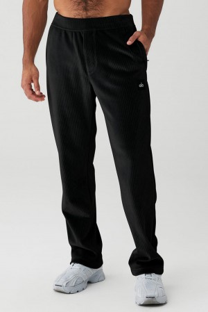 Pantalon Alo Yoga Velour Baller Hombre Negras | Chile 17283-XVIY