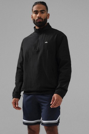 Pullover Alo Yoga Lightweight Takeaway Track Hombre Negras | Chile 03784-MBEN