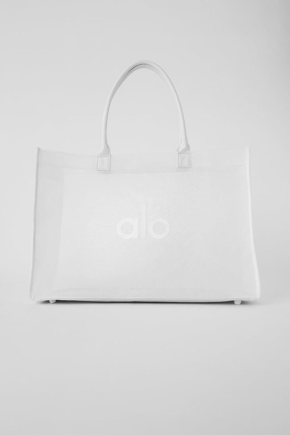 Bolso Tote Alo Yoga Sheer Hombre Blancas | Chile  87625-TMYE