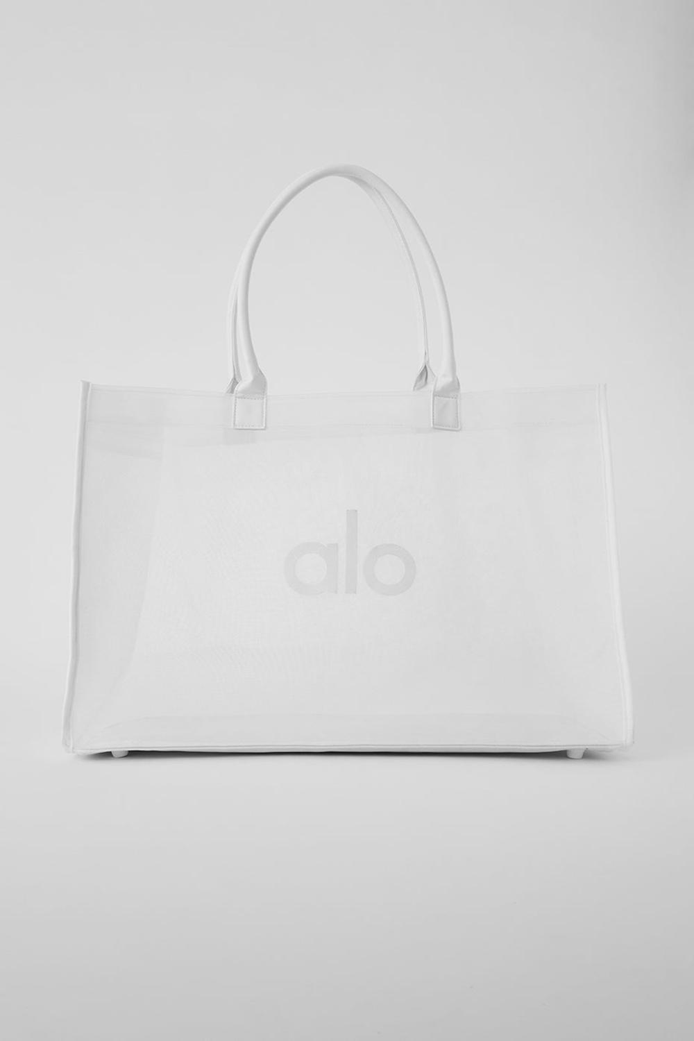 Bolso Tote Alo Yoga Sheer Hombre Blancas | Chile  87625-TMYE
