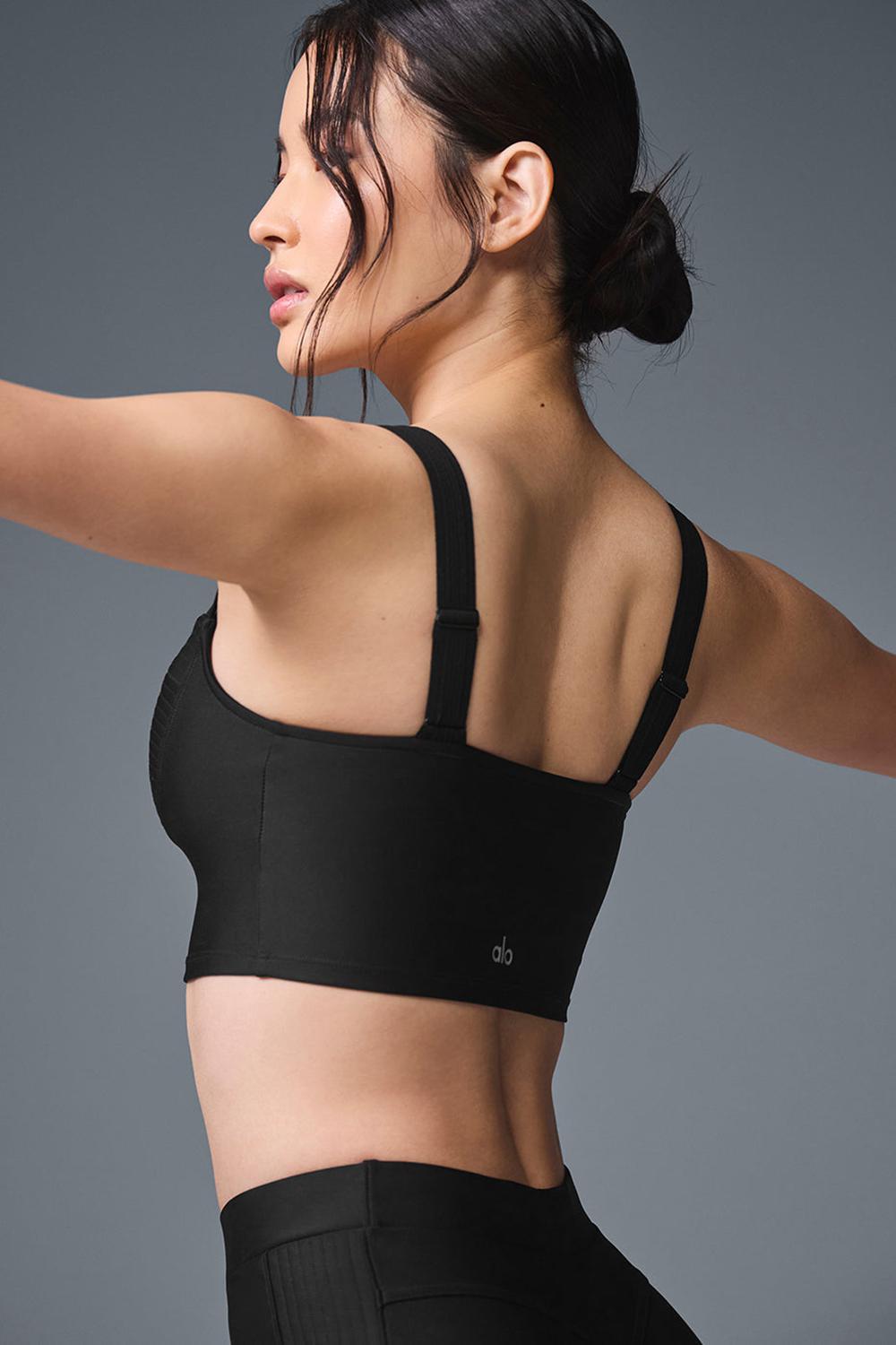 Bra Tank Alo Yoga Airlift Turn It Up Mujer Negras | Chile  68321-CFMG