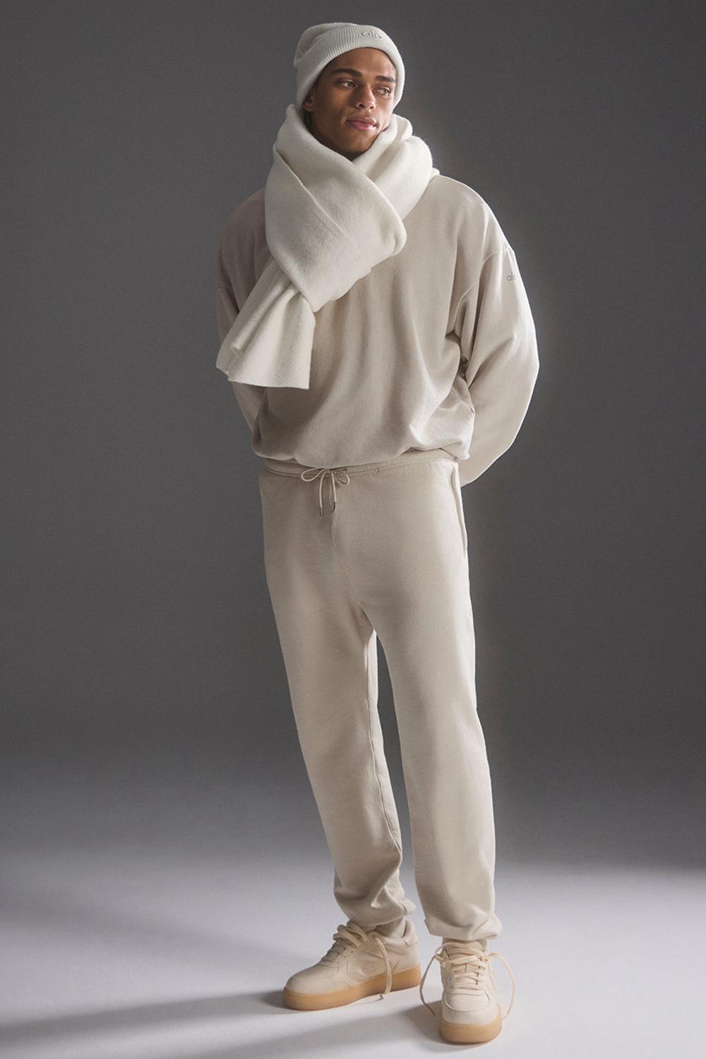 Bufanda Alo Yoga Merino Wool Oversized Mujer Ivory | Chile  71043-MIVF