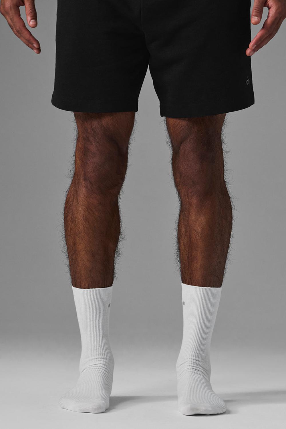 Calcetines Alo Yoga Unisex Half-Crew Understated Hombre Blancas | Chile  90217-LWCJ