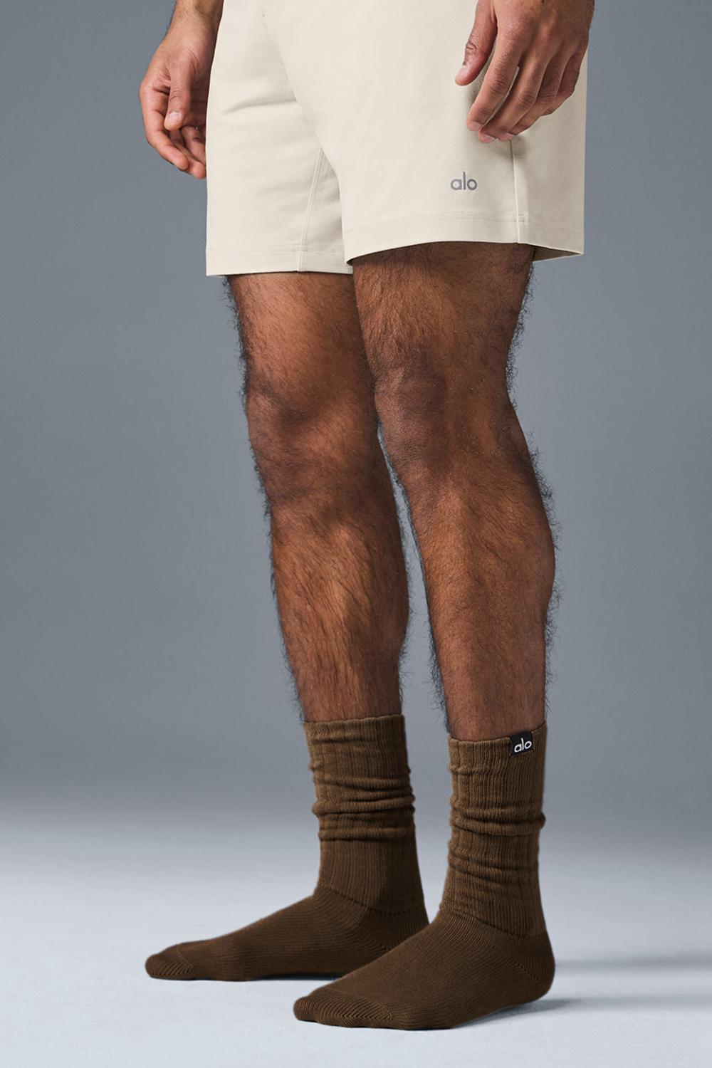 Calcetines Alo Yoga Unisex Scrunch Hombre Espresso | Chile  65479-VDPY