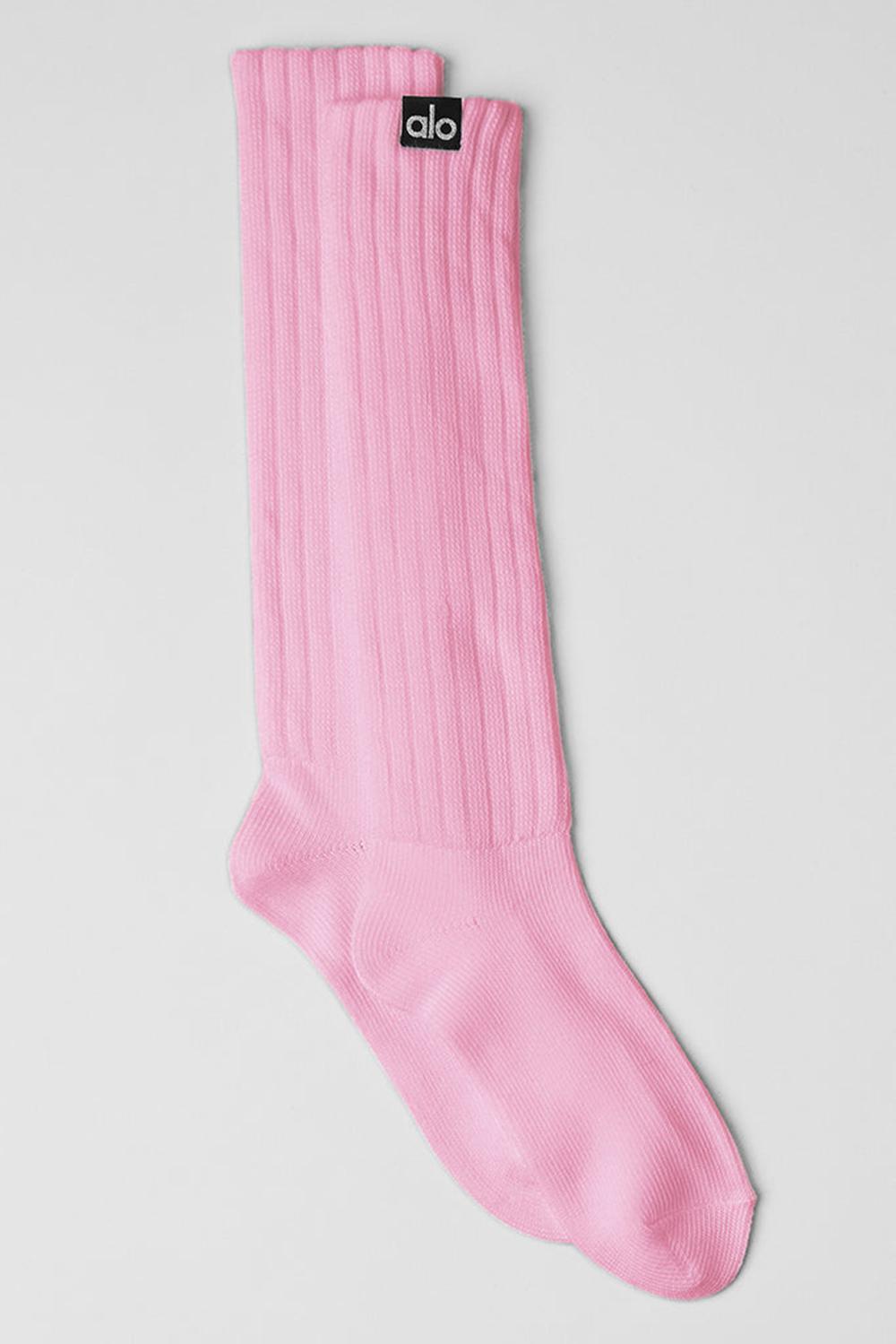 Calcetines Alo Yoga Unisex Scrunch Hombre Rosas | Chile  18427-RJEQ