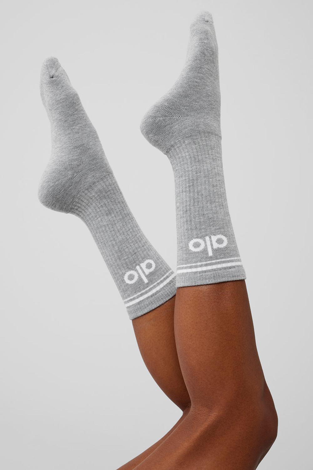 Calcetines Alo Yoga Unisex Throwback Hombre Gris Blancas | Chile  29713-VPWA