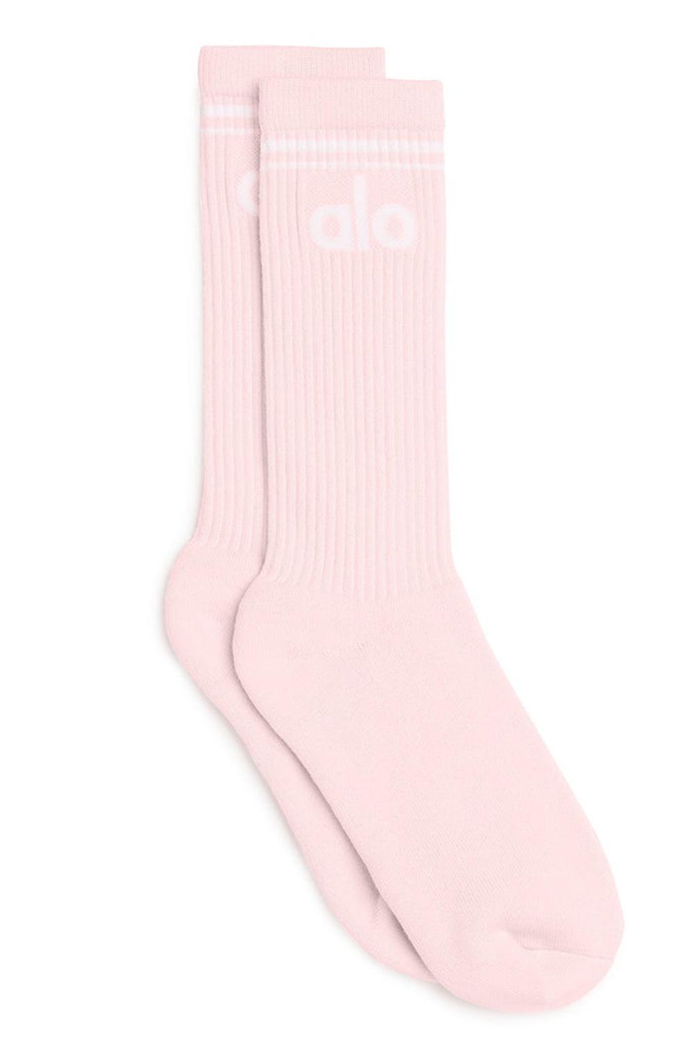 Calcetines Alo Yoga Unisex Throwback Hombre Rosas Blancas | Chile  45876-BCNL