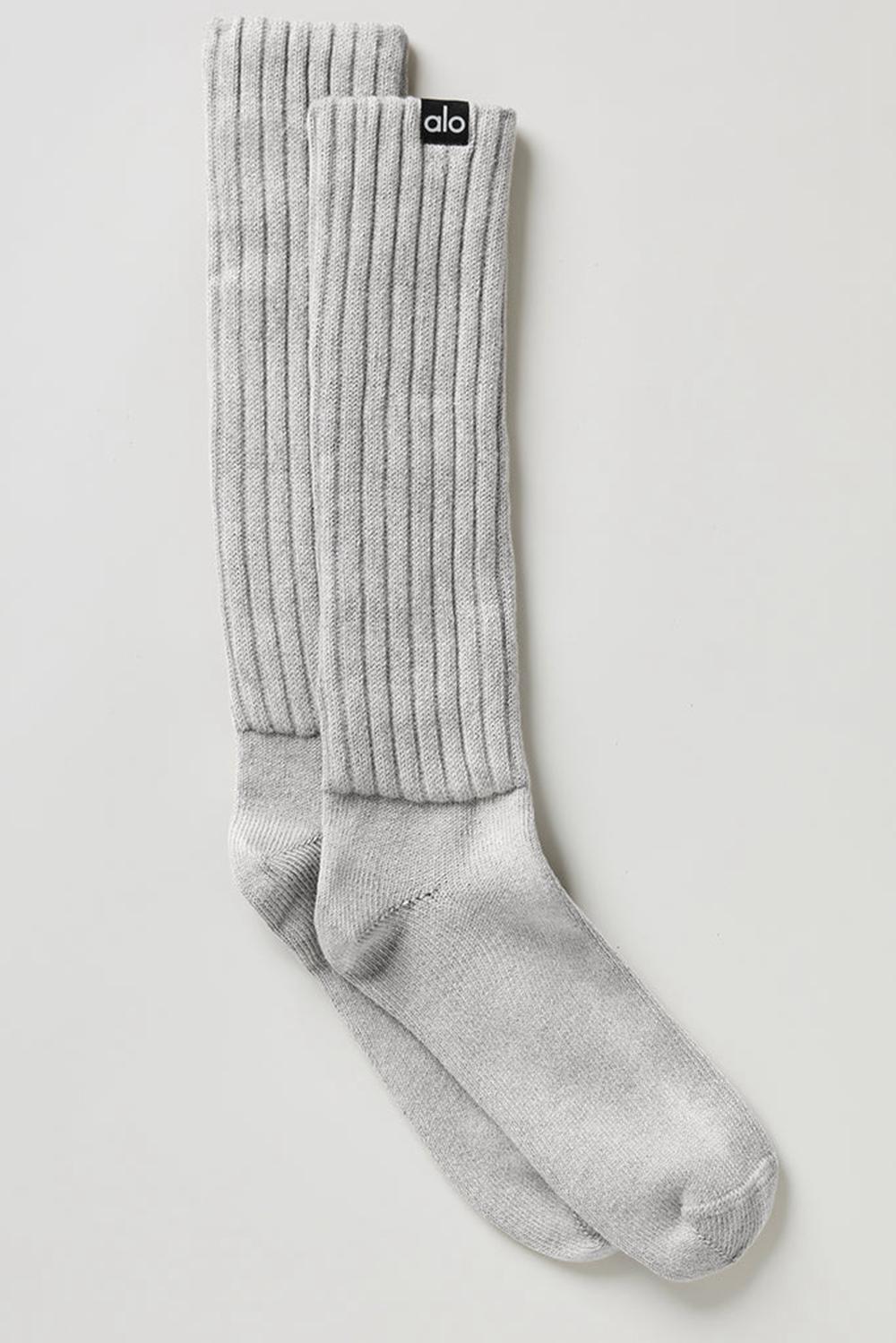 Calcetines Alo Yoga Unisex Washed Scrunch Hombre Gris Azules | Chile  93126-TXPF