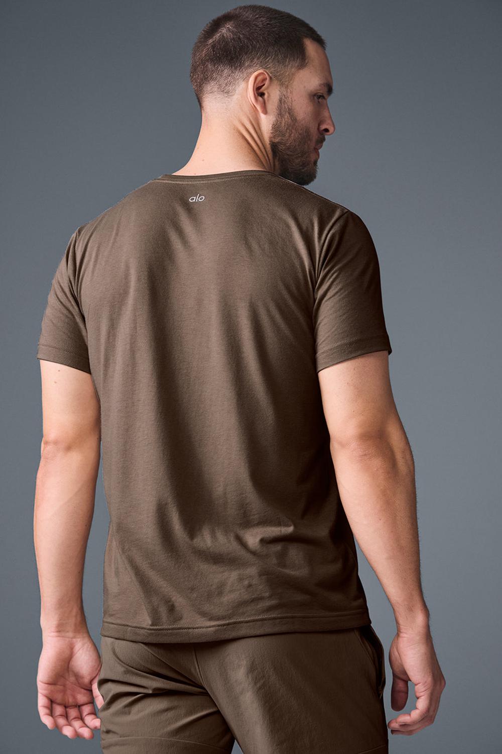 Camisetas Running Alo Yoga Triumph Hombre Espresso | Chile  98703-LDPJ