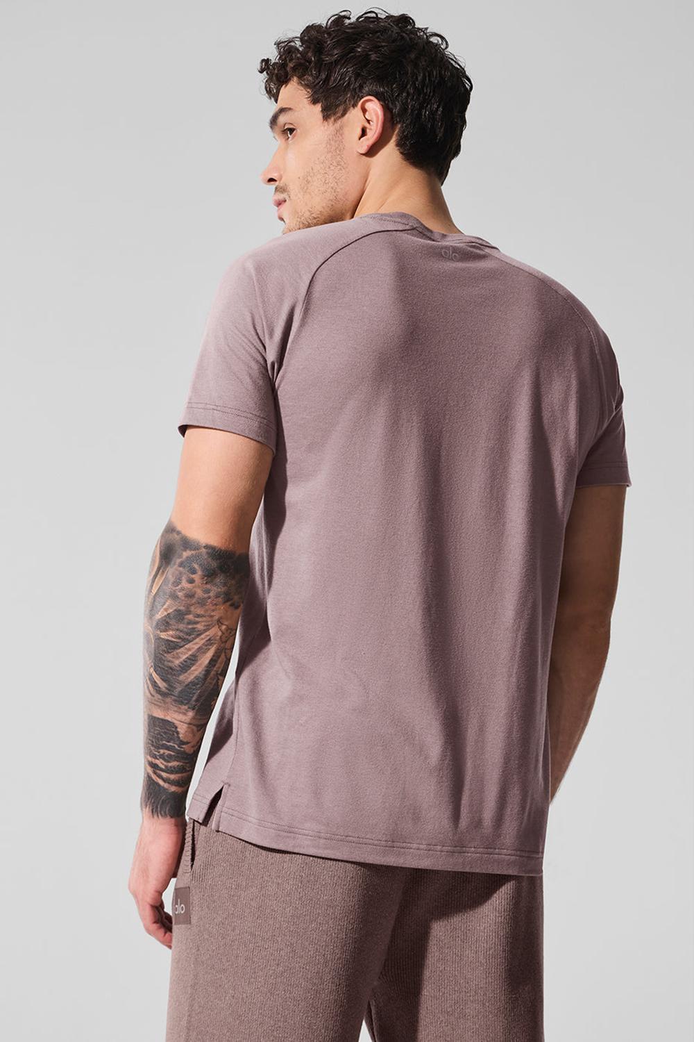 Camisetas Running Alo Yoga Triumph Raglan Hombre Mushroom | Chile  05472-IWHL