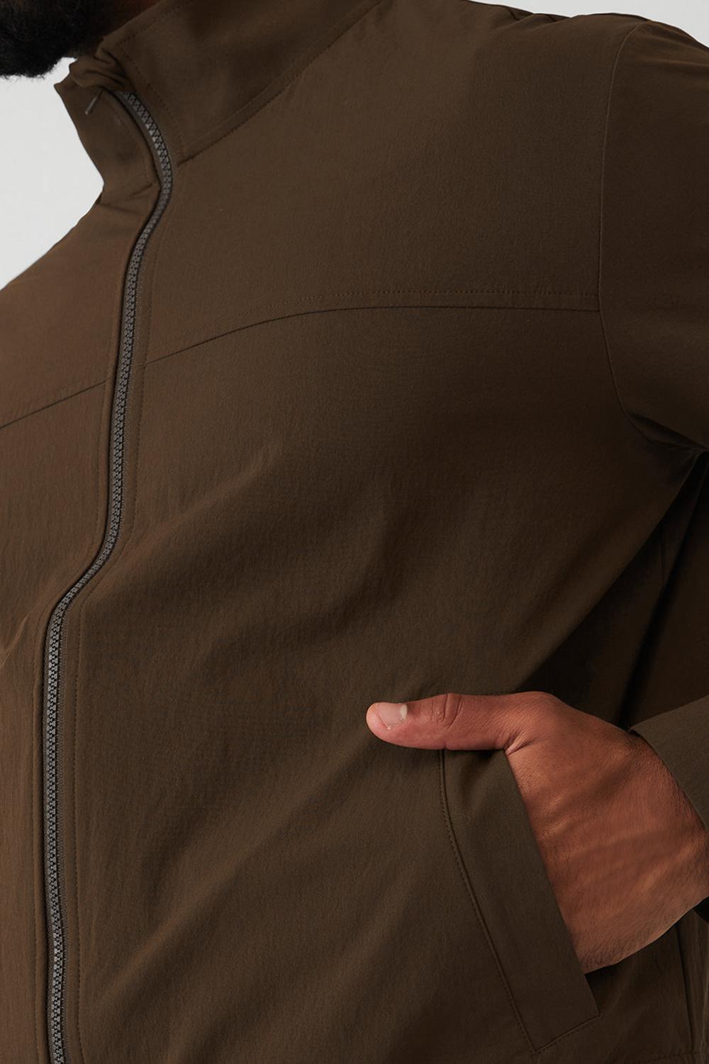 Chaqueta Bomber Alo Yoga Co-Op Bomber Hombre Espresso | Chile  13067-FDNW