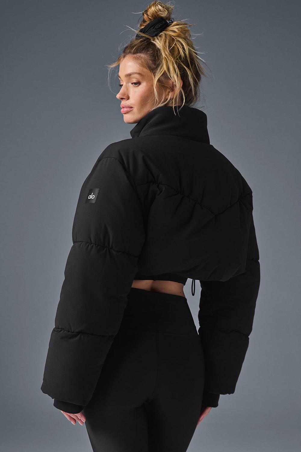 Chaqueta Puffer Alo Yoga Main Act Corset Mujer Negras | Chile  46580-ECZW