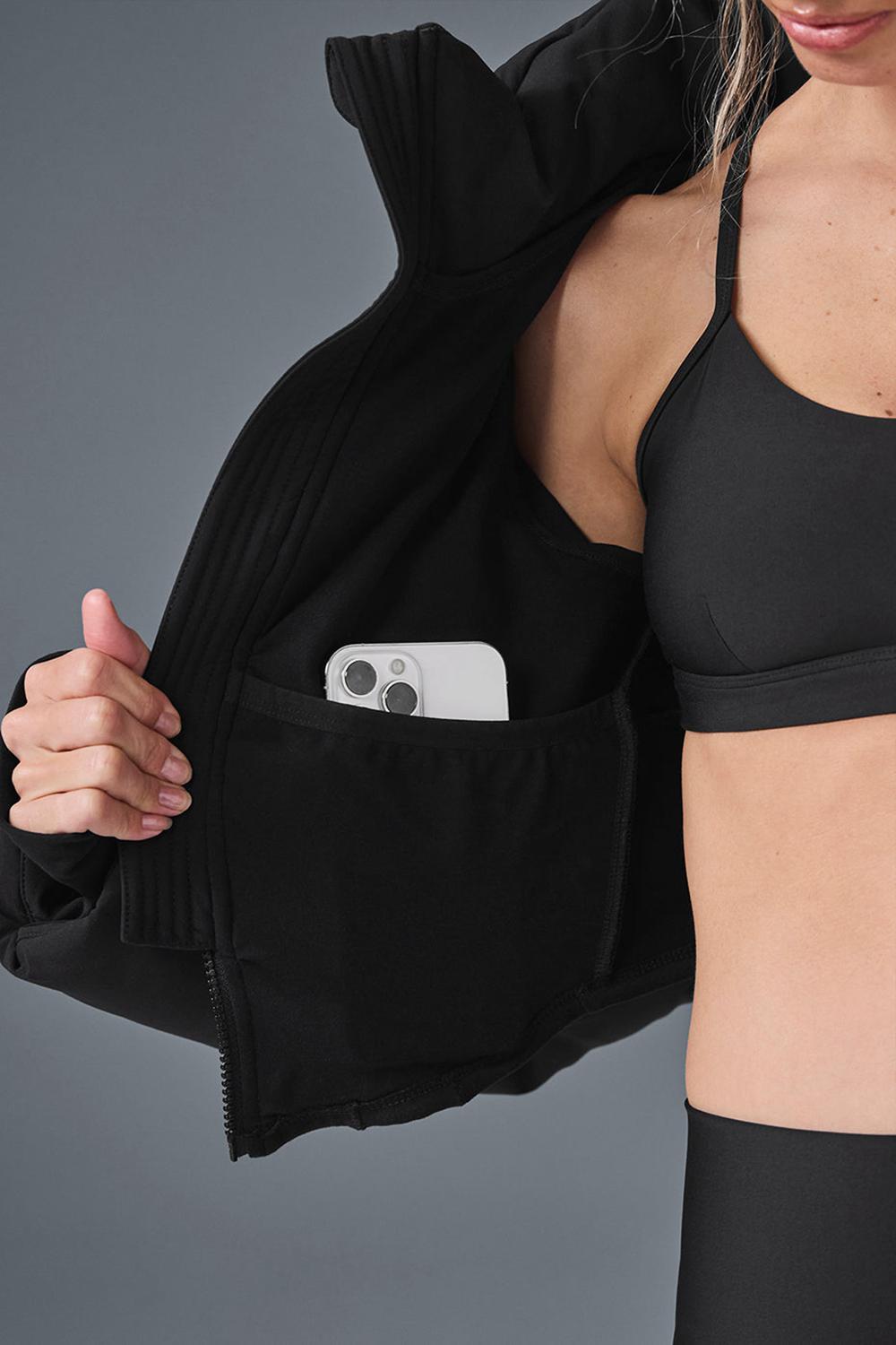 Chaqueta Puffer Alo Yoga Main Act Corset Mujer Negras | Chile  46580-ECZW
