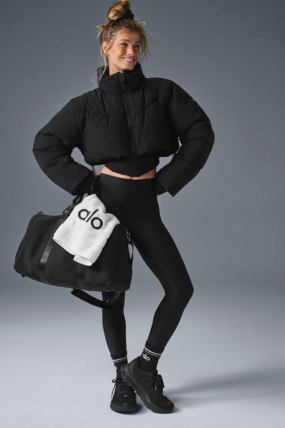 Chaqueta Puffer Alo Yoga Main Act Corset Mujer Negras | Chile  46580-ECZW
