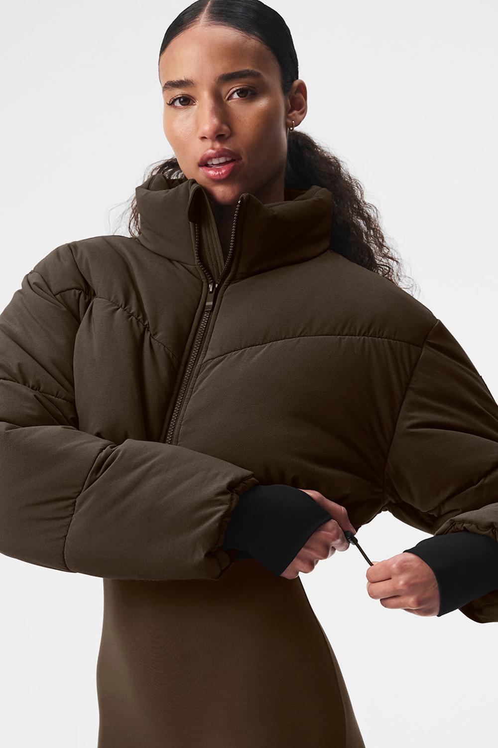 Chaqueta Puffer Alo Yoga Main Act Corset Mujer Negras | Chile  38264-WZGV