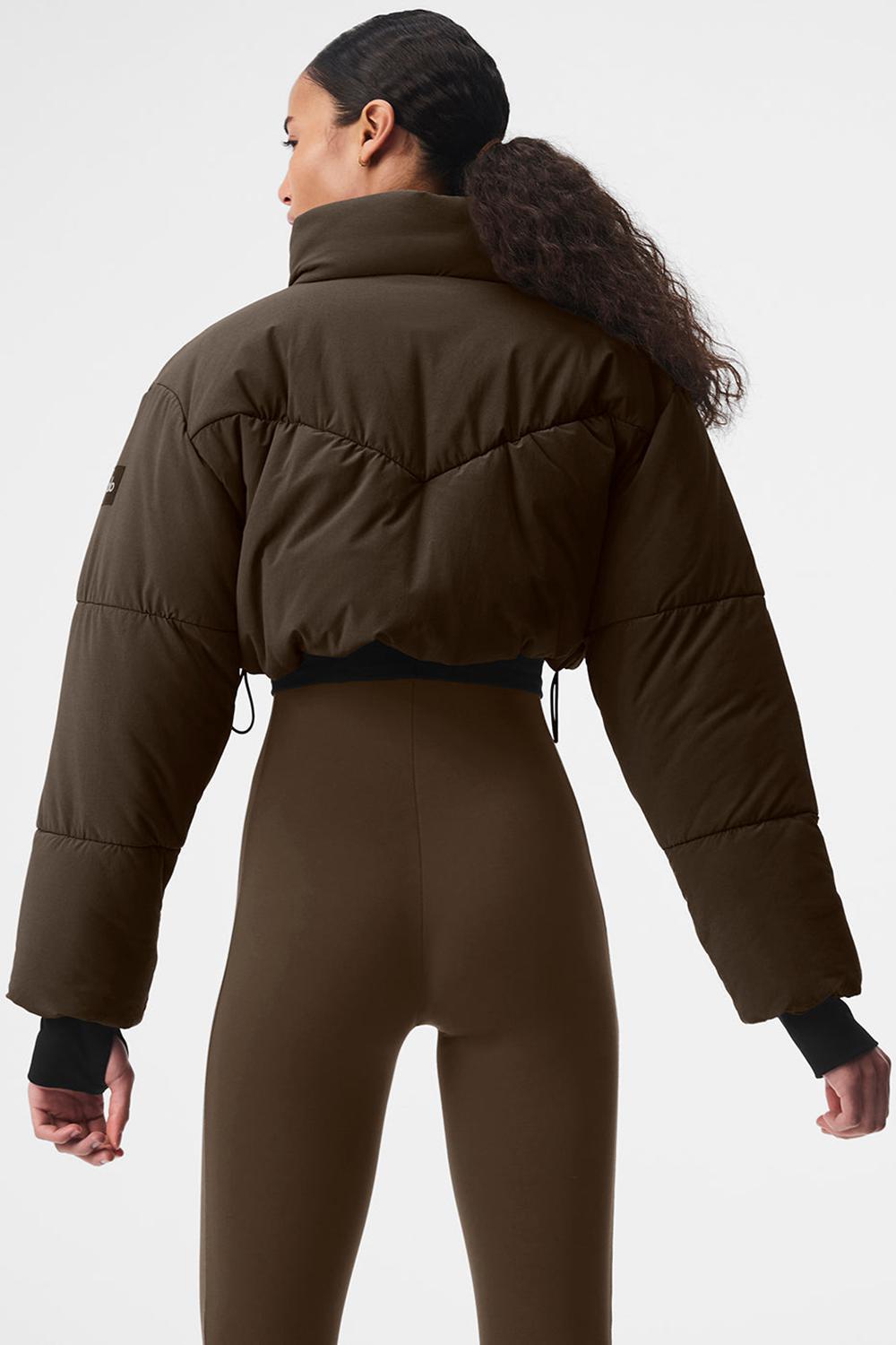 Chaqueta Puffer Alo Yoga Main Act Corset Mujer Negras | Chile  38264-WZGV