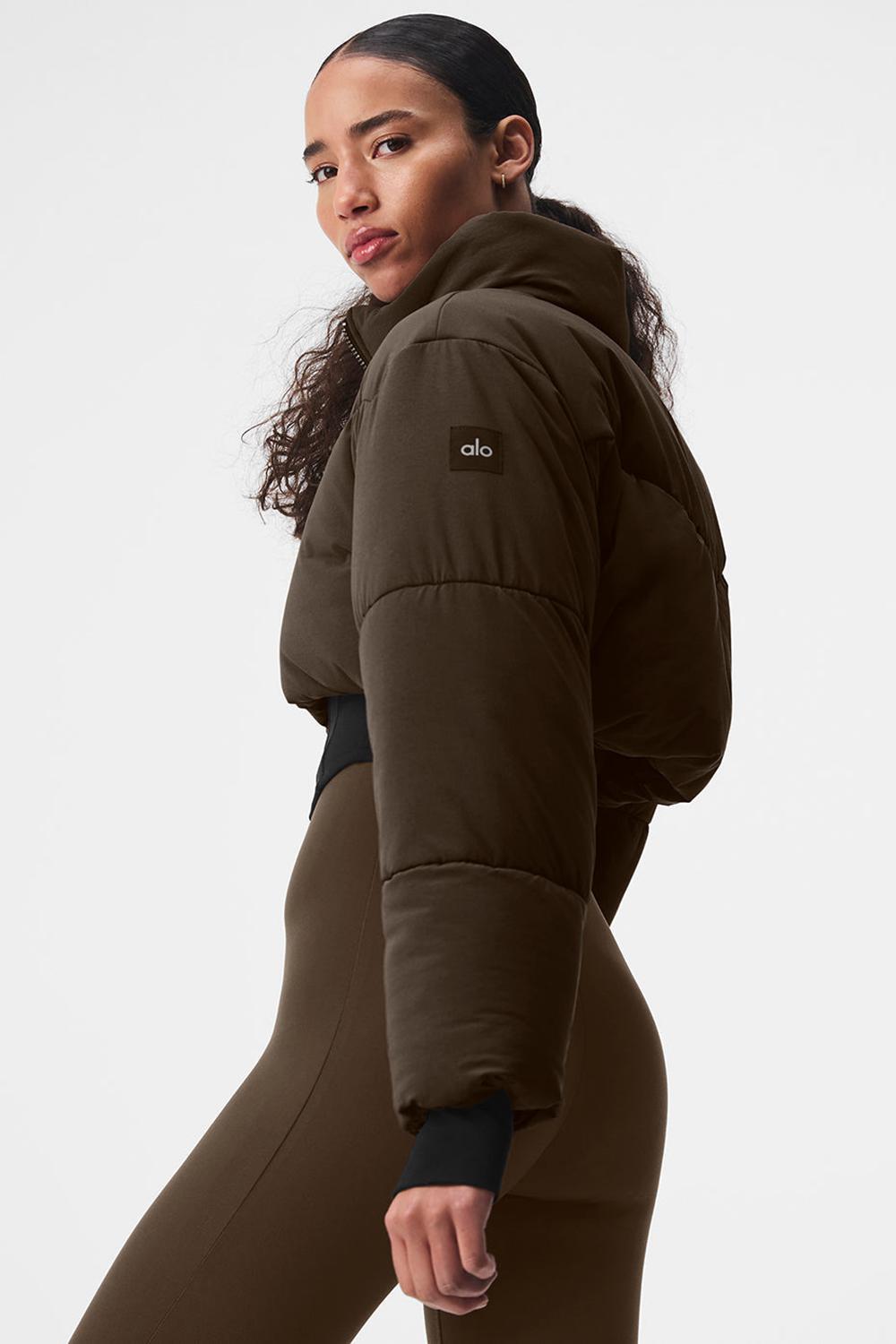 Chaqueta Puffer Alo Yoga Main Act Corset Mujer Negras | Chile  38264-WZGV