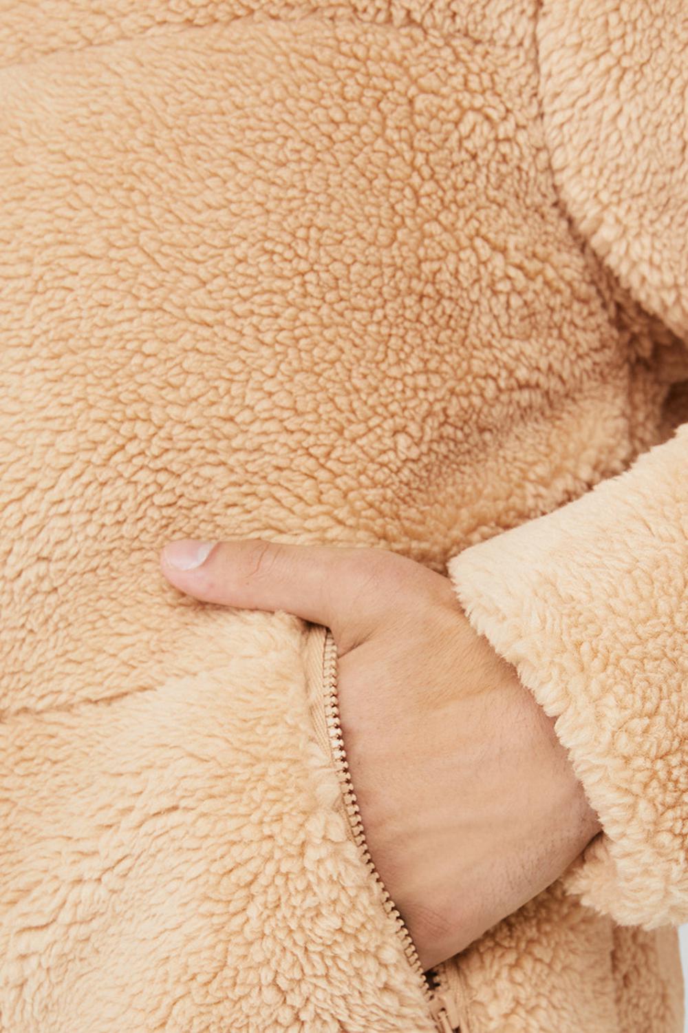 Chaqueta Puffer Alo Yoga Sherpa Stage Hombre Camel | Chile  75130-BDET