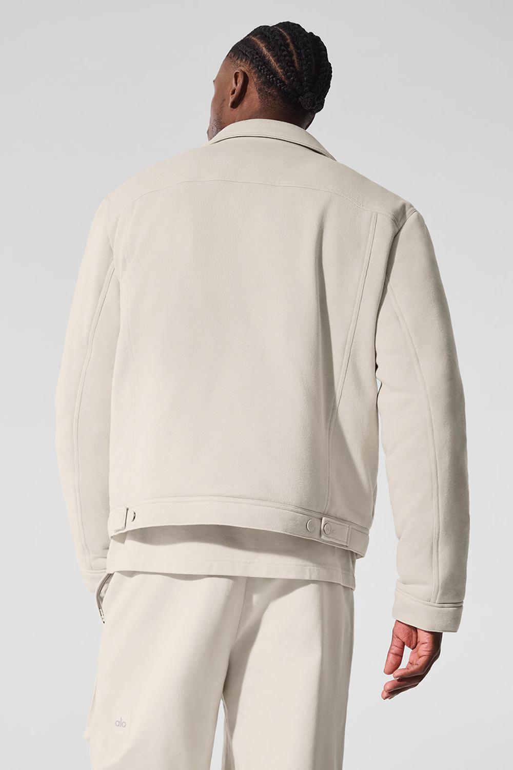 Chaquetas Alo Yoga Ease Trucker Hombre Bone | Chile  09456-PBZN