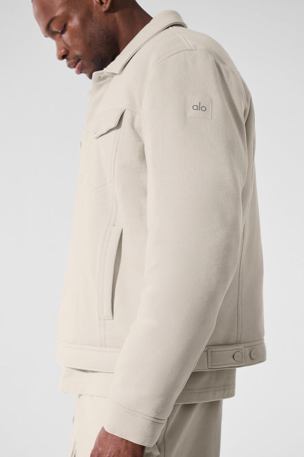 Chaquetas Alo Yoga Ease Trucker Hombre Bone | Chile  09456-PBZN