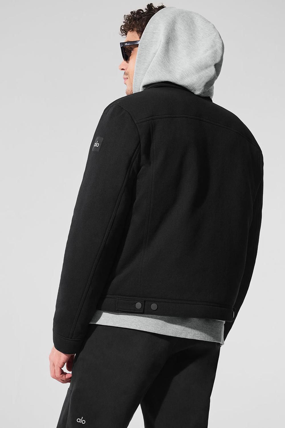 Chaquetas Alo Yoga Ease Trucker Hombre Negras | Chile  10348-YXEM
