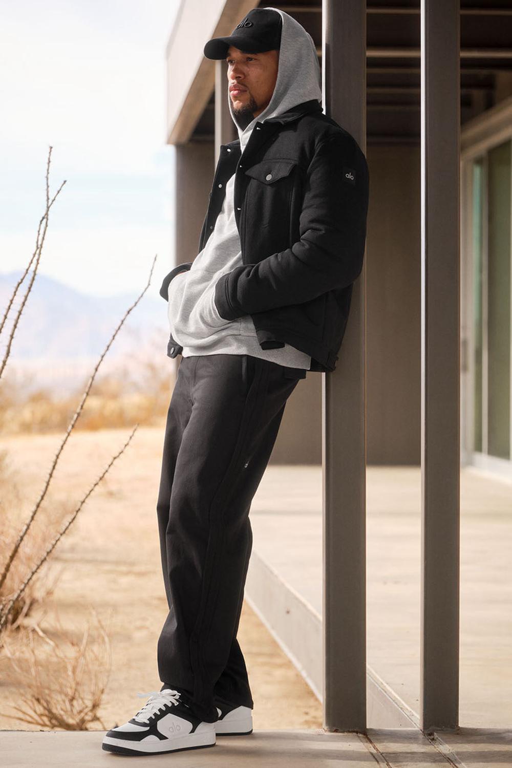 Chaquetas Alo Yoga Ease Trucker Hombre Negras | Chile  10348-YXEM