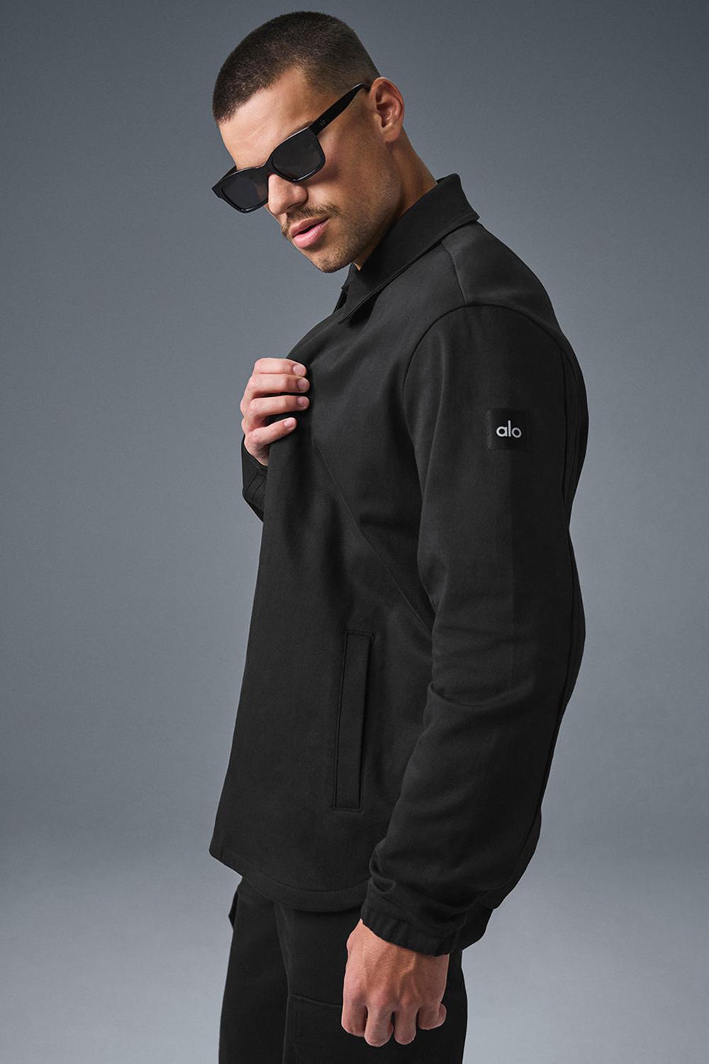 Chaquetas Alo Yoga Edition Sueded Hombre Negras | Chile  16504-TWAB